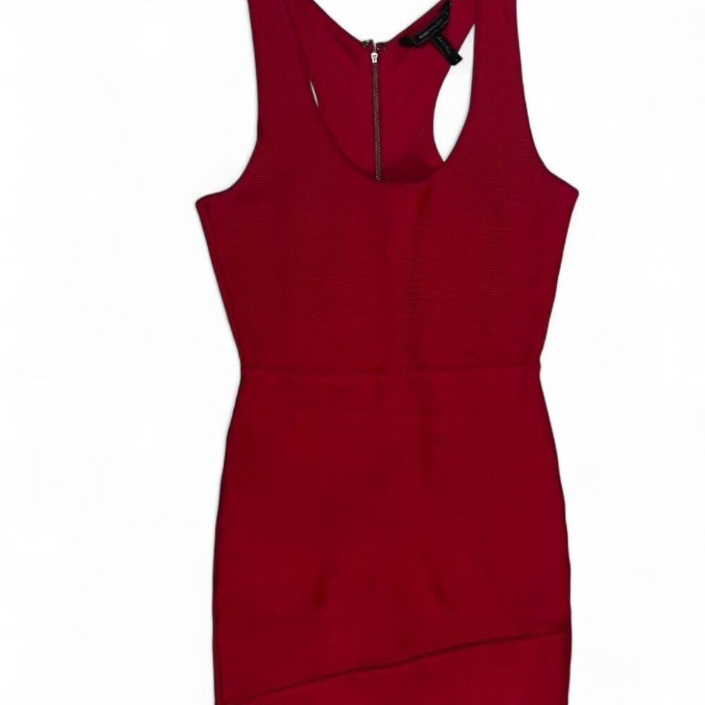 BCNG MAXZARIA Red bodycon dress with side zipper #PartyDress